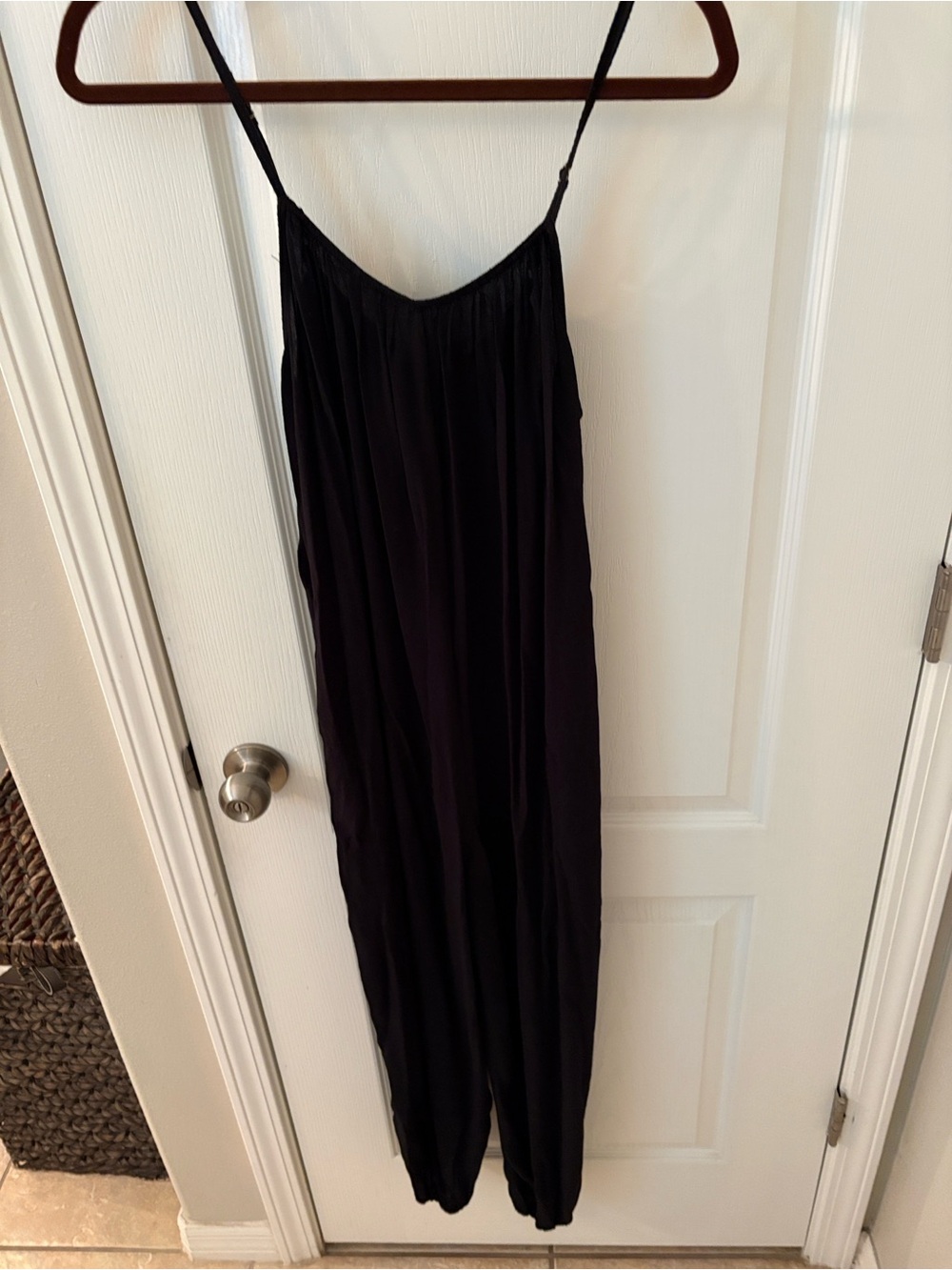 Urban Outfitters Black Maxi Slip Dress